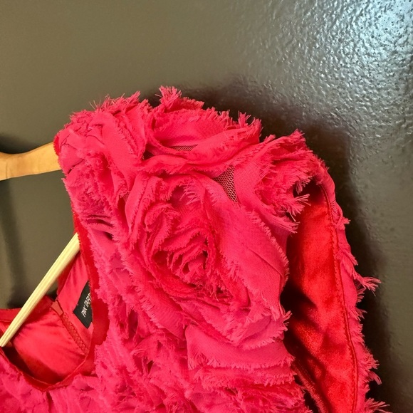 Pink Tartan elevates 3D Rosette Dress - size 6 in very very good cond Vivid! - Picture 12 of 13